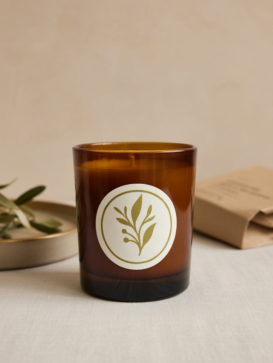 Lencten : Leah — 220g Glass Candle