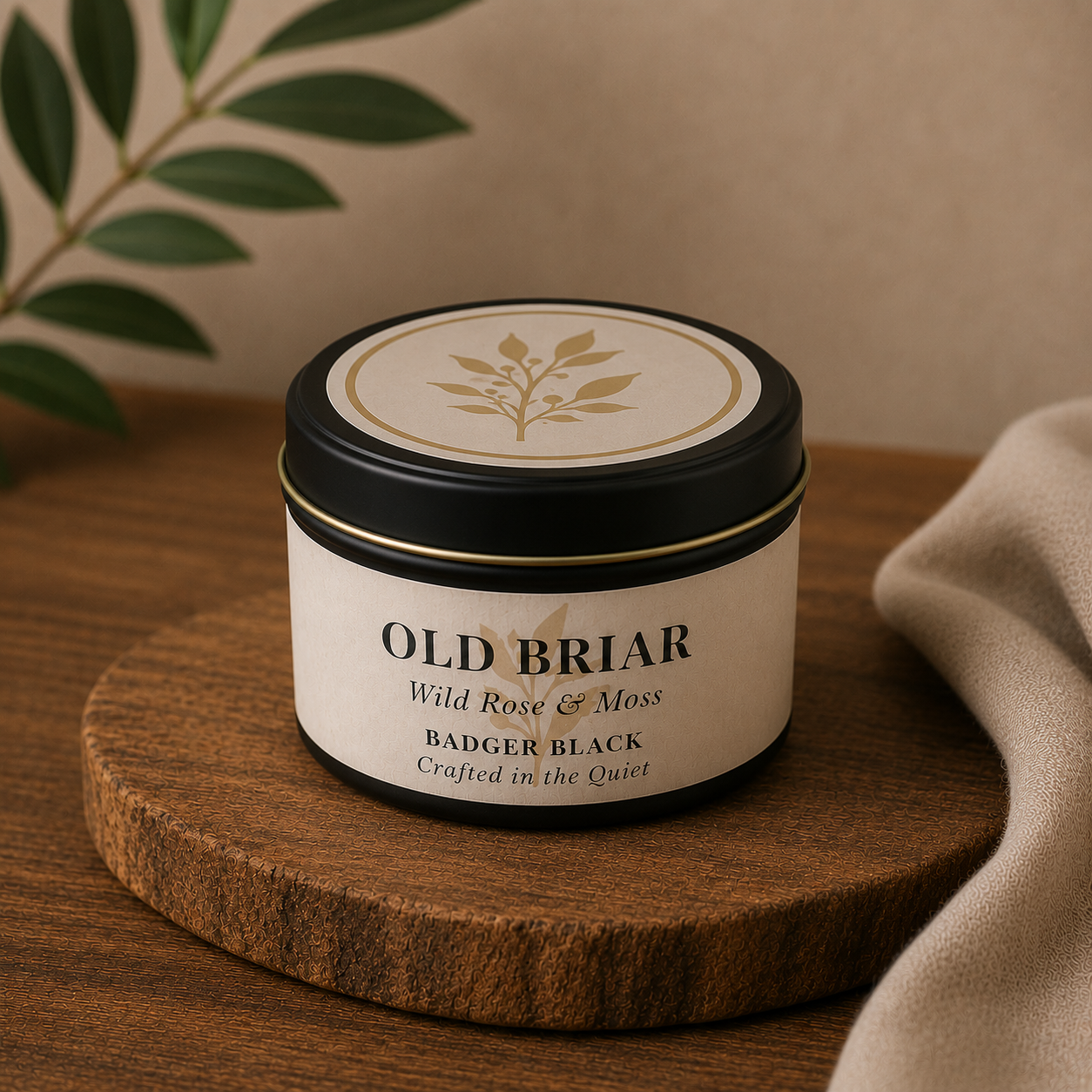 Old Briar — Matte Black Tin Candle